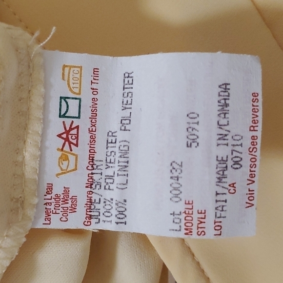 Joseph RIBKOFF light pastel yellow tulip skirt - New listing - Picture 7 of 7